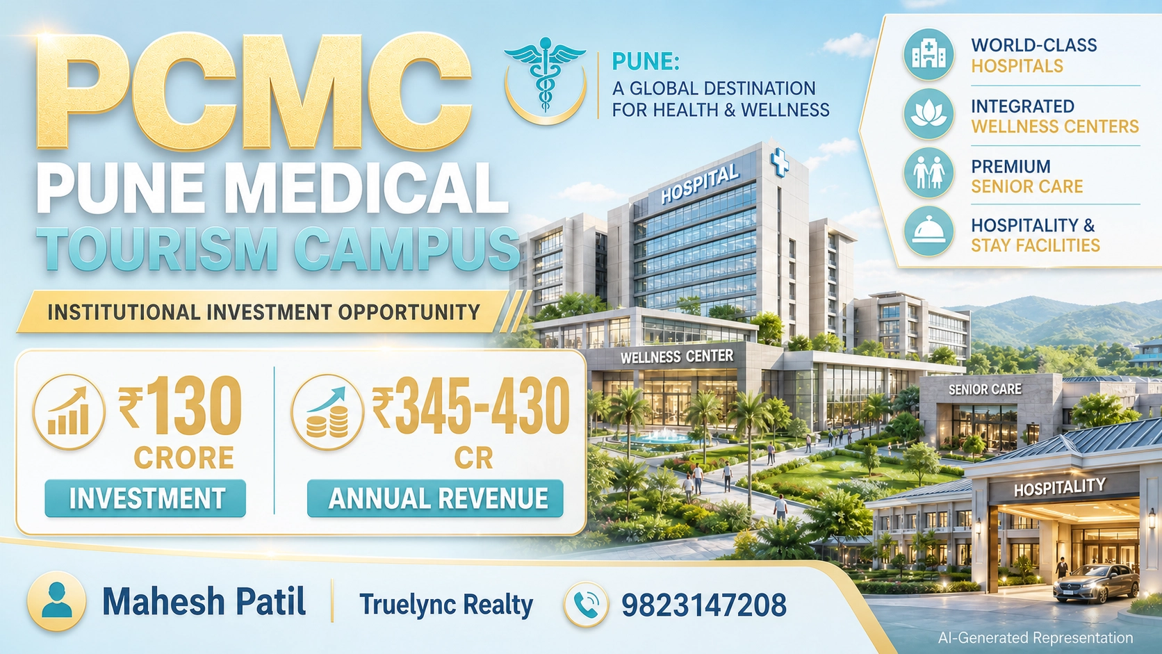 Healthcare & Medical Tourism Development Opportunity – Near Pune